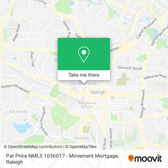Mapa de Pat Price NMLS 1036017 - Movement Mortgage