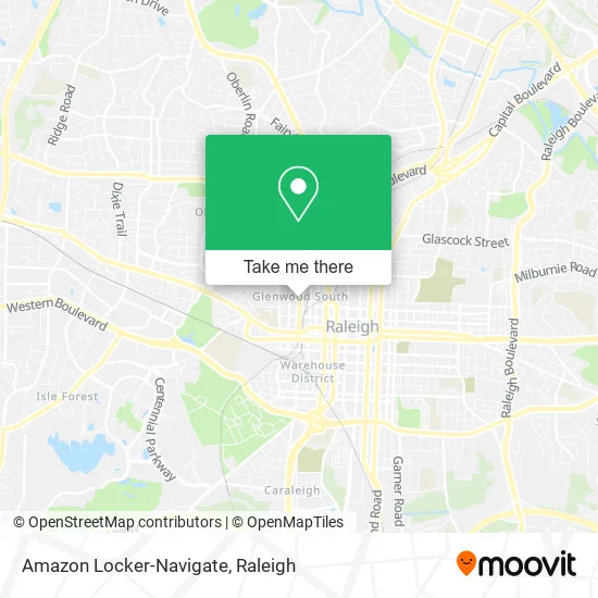 Mapa de Amazon Locker-Navigate