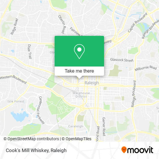 Mapa de Cook's Mill Whiskey