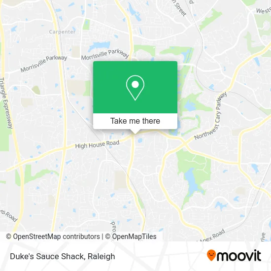 Duke's Sauce Shack map