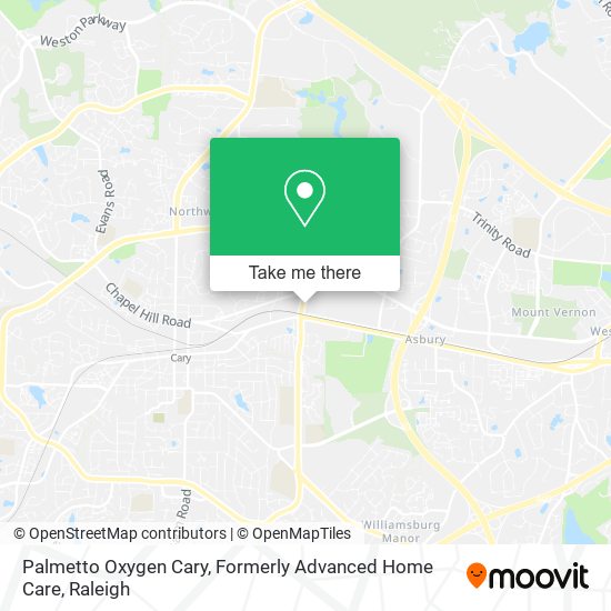 Mapa de Palmetto Oxygen Cary, Formerly Advanced Home Care