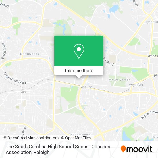 The South Carolina High School Soccer Coaches Association map