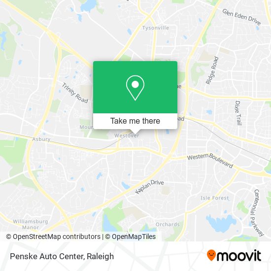 Mapa de Penske Auto Center