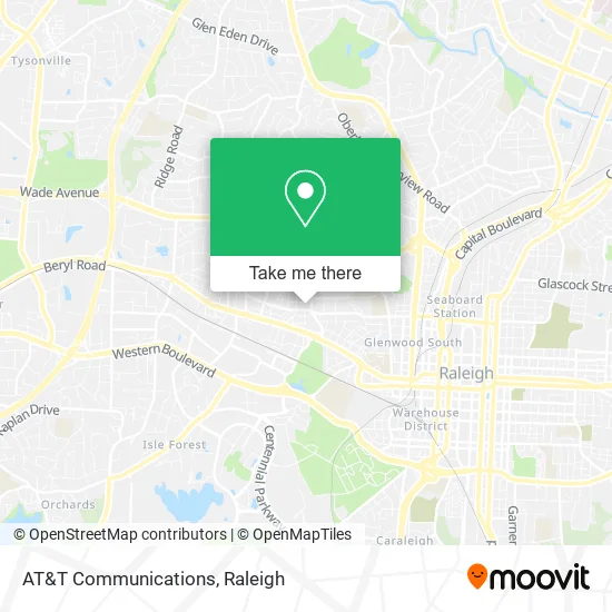AT&T Communications map