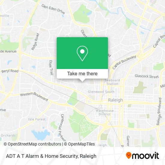 ADT A T Alarm & Home Security map