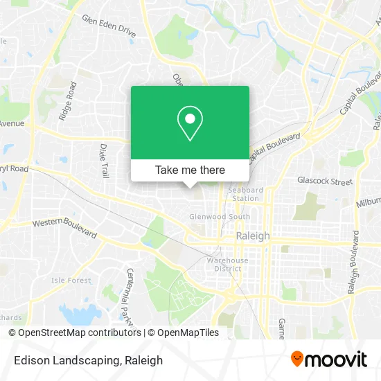 Edison Landscaping map
