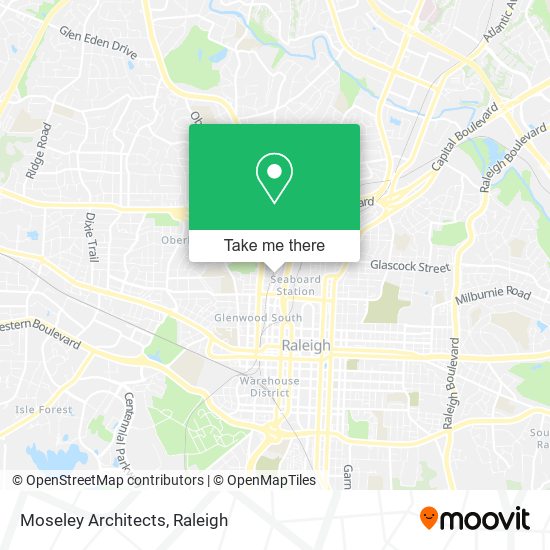 Moseley Architects map