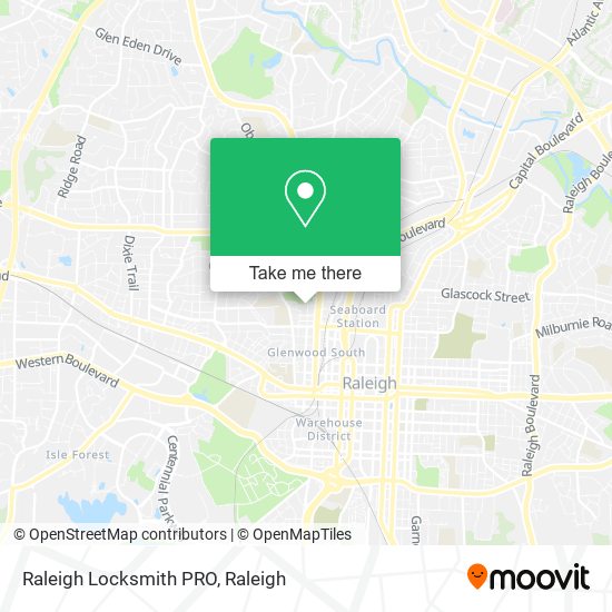 Raleigh Locksmith PRO map