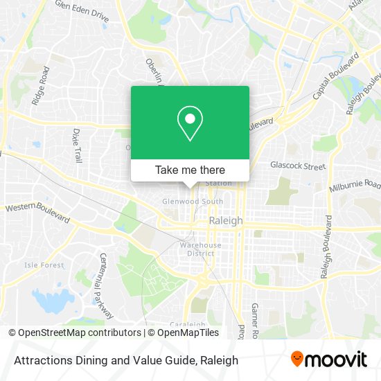 Attractions Dining and Value Guide map