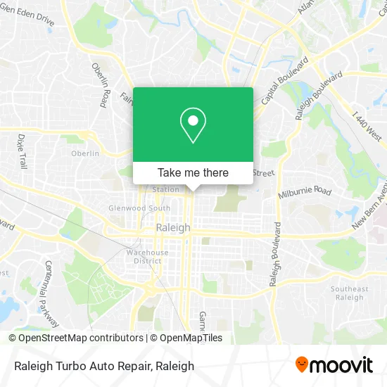 Raleigh Turbo Auto Repair map