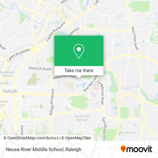 Neuse River Middle School map