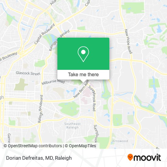 Dorian Defreitas, MD map