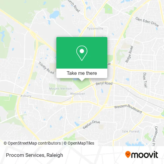Mapa de Procom Services