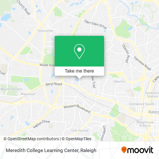 Meredith College Learning Center map