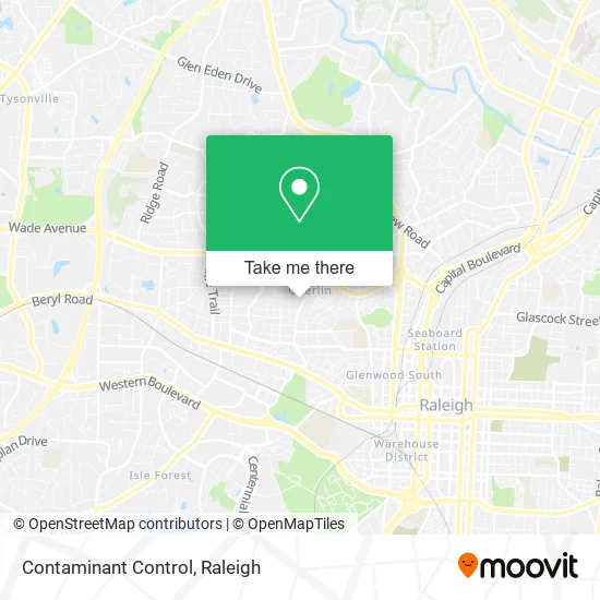 Contaminant Control map