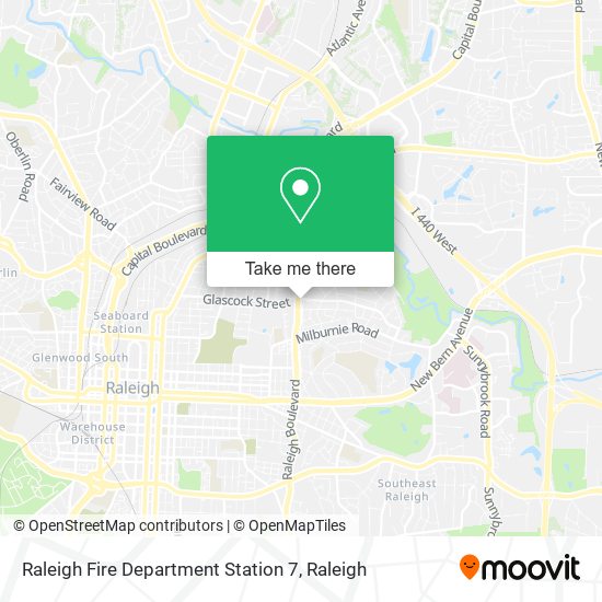 Mapa de Raleigh Fire Department Station 7