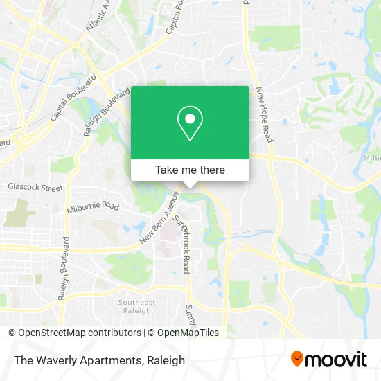 The Waverly Apartments map