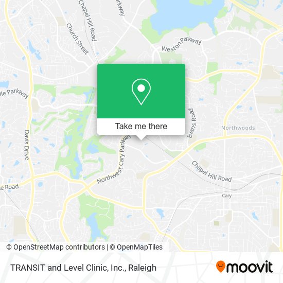 TRANSIT and Level Clinic, Inc. map