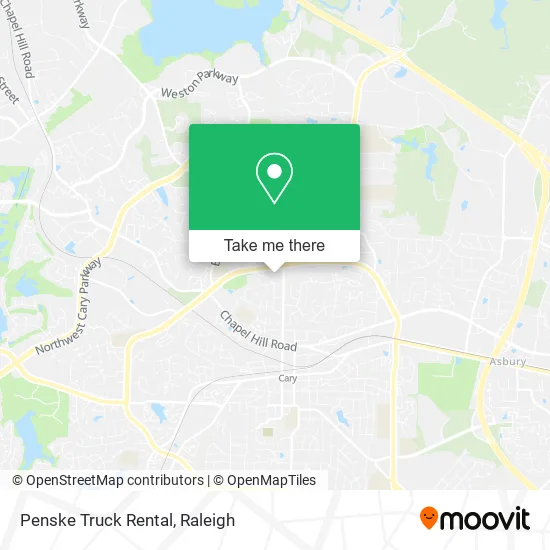 Penske Truck Rental map