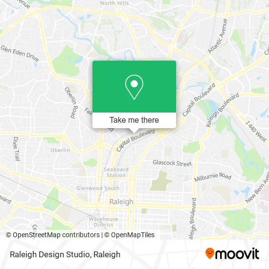 Raleigh Design Studio map