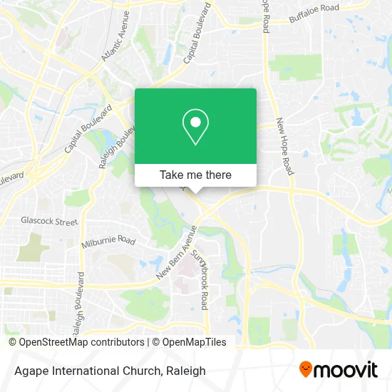 Agape International Church map