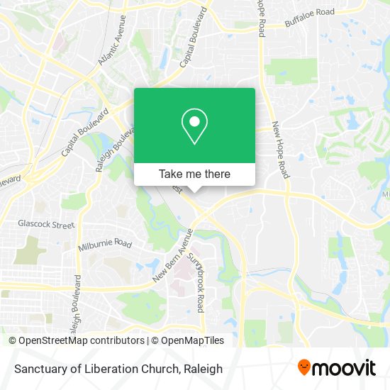Sanctuary of Liberation Church map