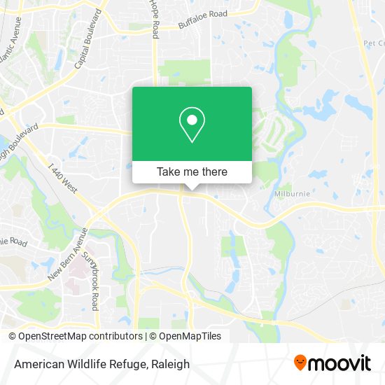 Mapa de American Wildlife Refuge