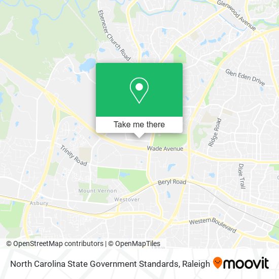 Mapa de North Carolina State Government Standards