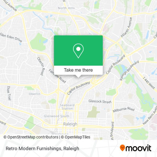 Retro Modern Furnishings map