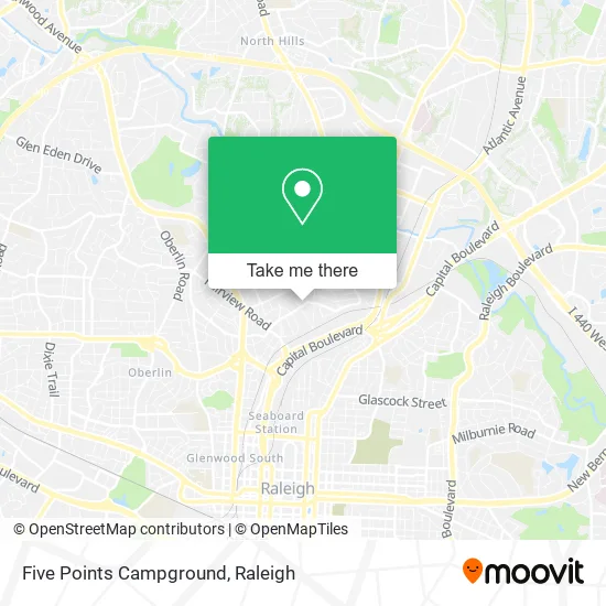 Five Points Campground map