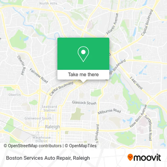 Boston Services Auto Repair map