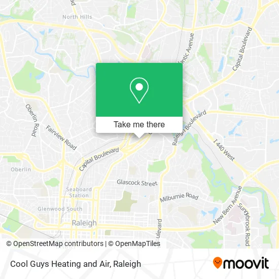 Mapa de Cool Guys Heating and Air