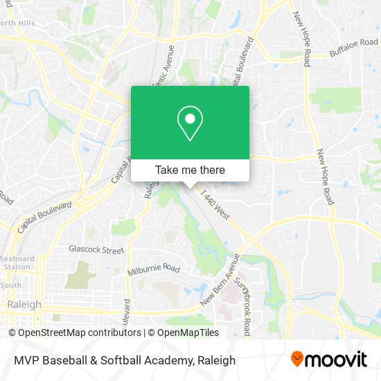 MVP Baseball & Softball Academy map