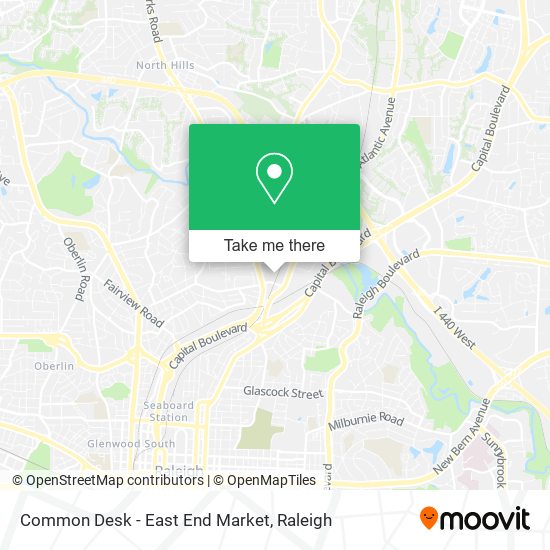 Common Desk - East End Market map