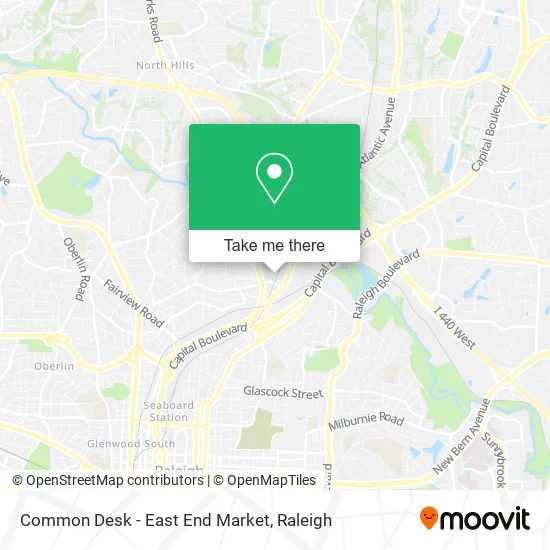 Mapa de Common Desk - East End Market
