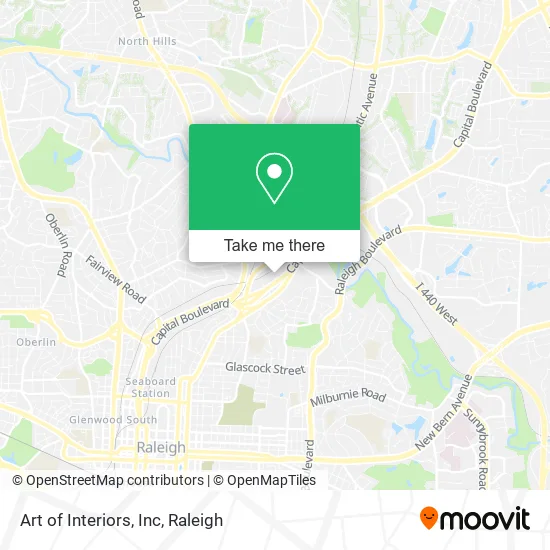 Mapa de Art of Interiors, Inc