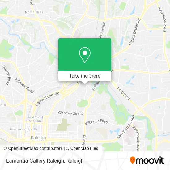 Lamantia Gallery Raleigh map
