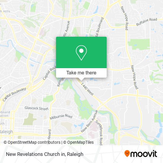 New Revelations Church in map