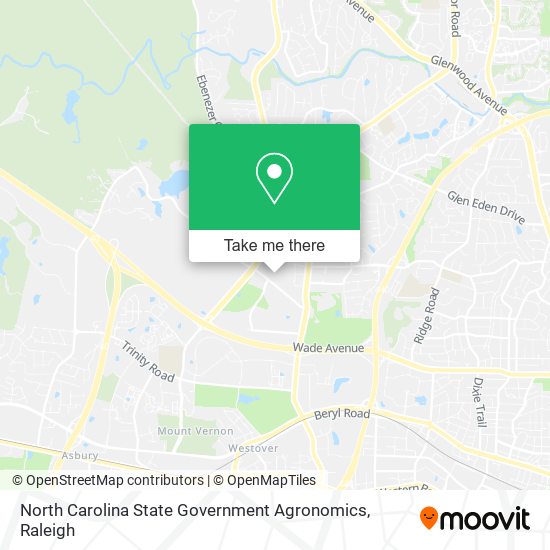 North Carolina State Government Agronomics map