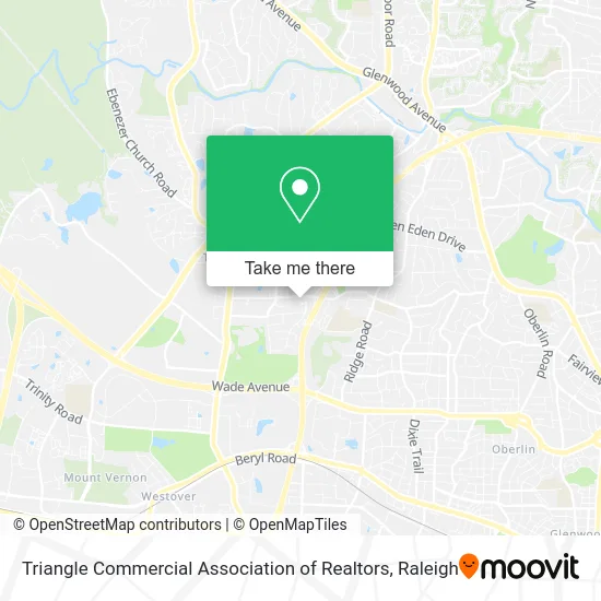 Triangle Commercial Association of Realtors map