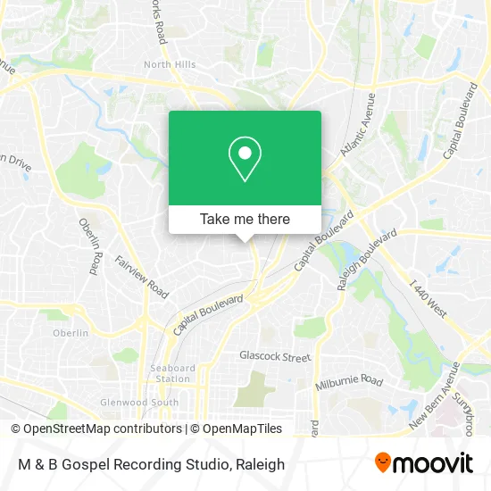 Mapa de M & B Gospel Recording Studio