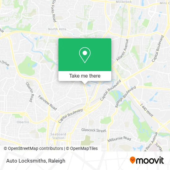 Mapa de Auto Locksmiths