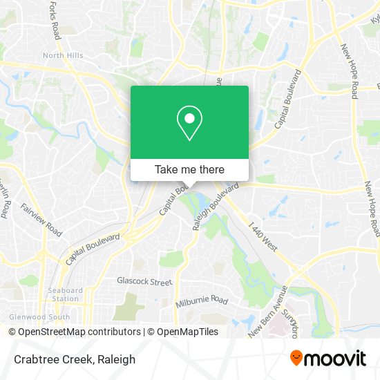 Mapa de Crabtree Creek