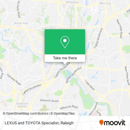 LEXUS and TOYOTA Specialist map