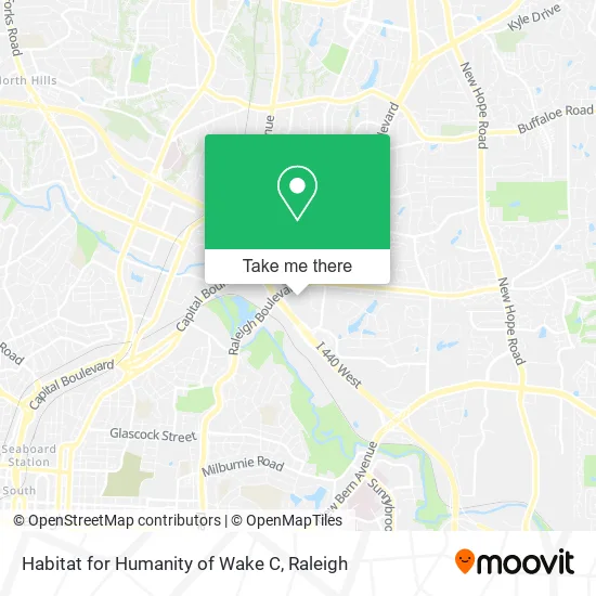 Habitat for Humanity of Wake C map