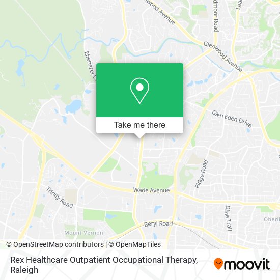 Mapa de Rex Healthcare Outpatient Occupational Therapy