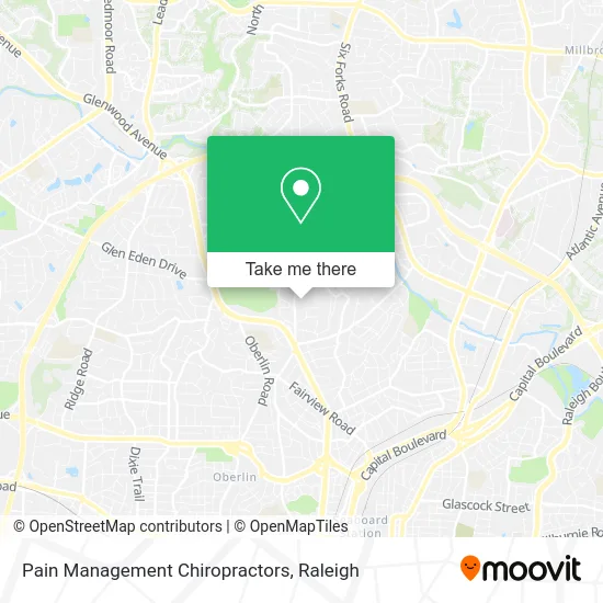 Pain Management Chiropractors map