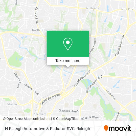 Mapa de N Raleigh Automotive & Radiator SVC
