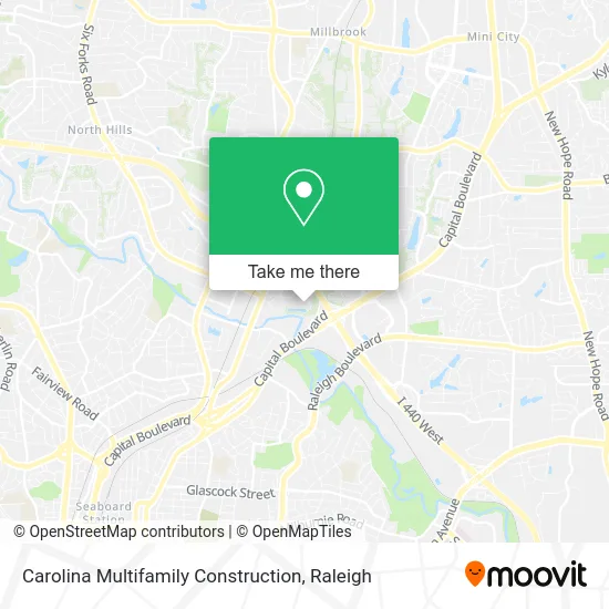 Carolina Multifamily Construction map