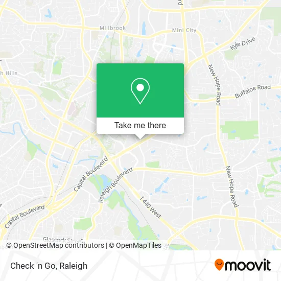 Check 'n Go map